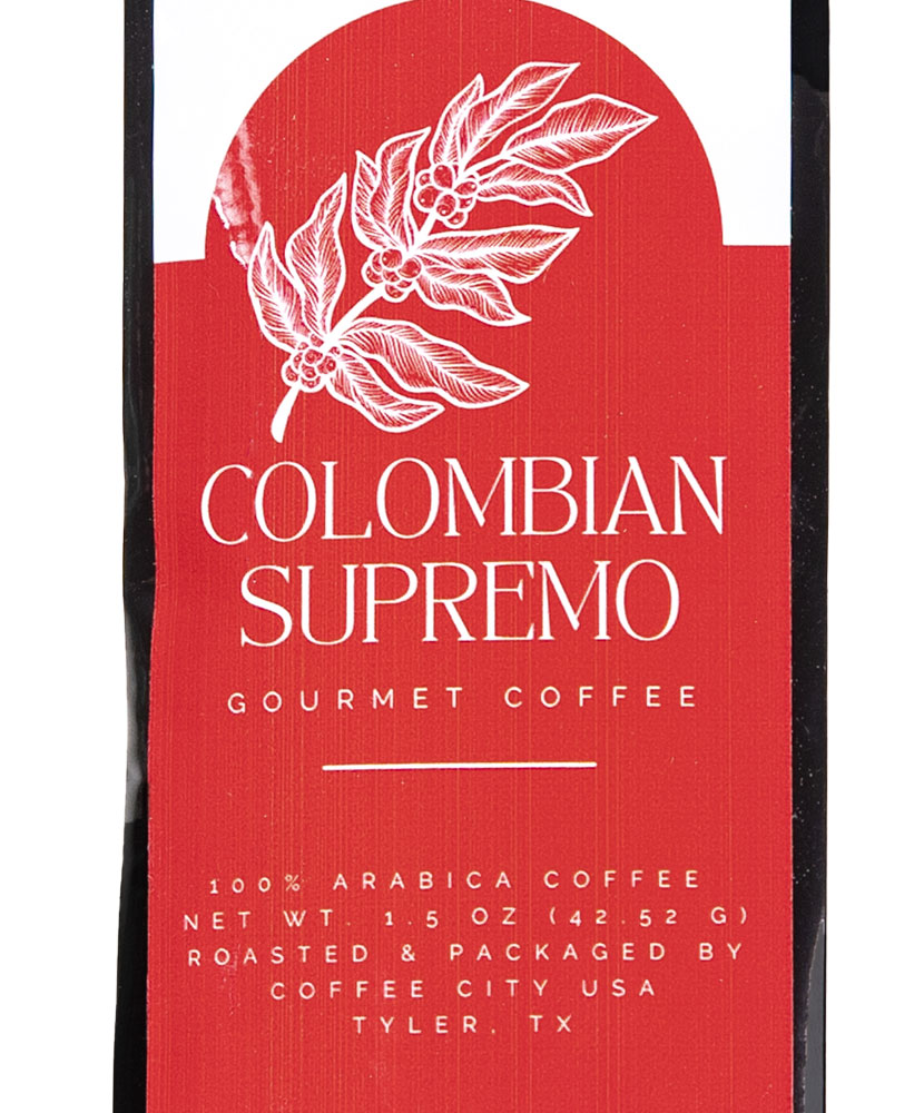 Columbian Supremo Gourmet Coffee Individual Packet